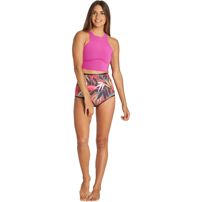 2019 Billabong Damen Hightide 1mm Neopren Shorts Tropisch Q41g03